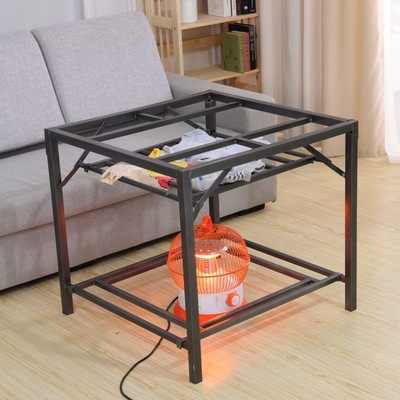 Firepot Table household Roast Foldable simple and easy Fire frame Square leisure time study Entertainment tables