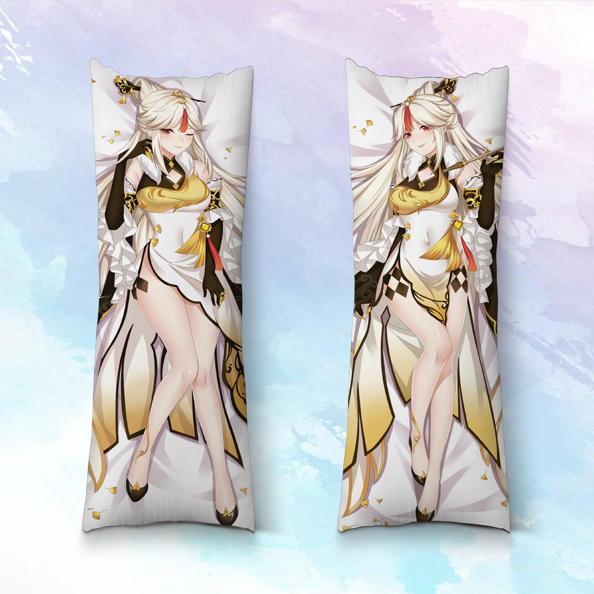 Genshin Impact Livsstorlek Dakimakura Ganyu Lång Kuddöverdrag