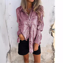 2024欧美亚马逊春季爆款欧美棉麻背面系带设计衬衫