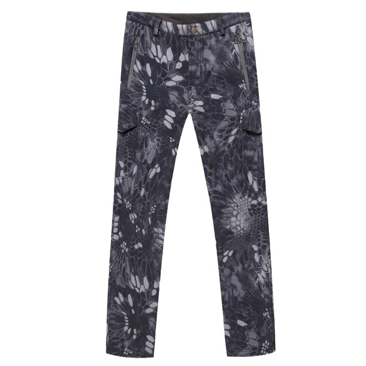 Pantalones tácticos de algodón caliente IX9 pantalones de trabajo de hombre pantalones de piel de tiburón al aire libre más algodón