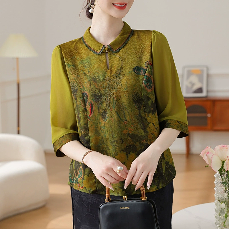 Новый летний новый китайский топ для мамы