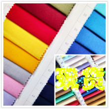 TC弹力细斜纹 现货抗皱弹力斜纹涤棉6535弹力纱卡32SX32S+40D抗绉