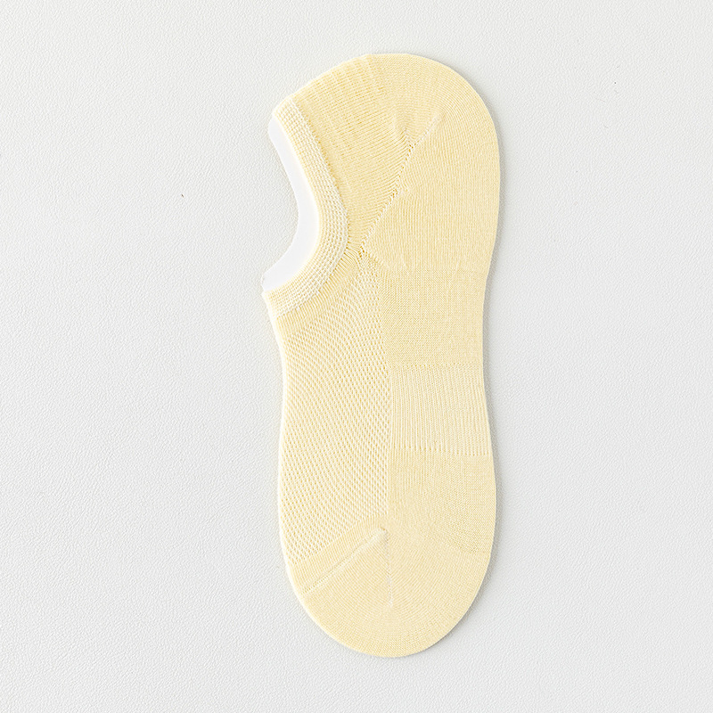 Zhuang Zhixia, calcetines de algodón, calcetines invisibles de malla delgada, calcetines de barco sin hueso, calcetines de talón para mujeres