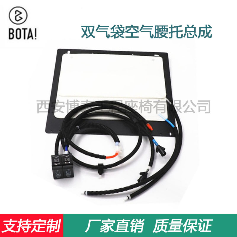 Airbag amortiguación asiento de aire conjunto de soporte lumbar bolsa de aire doble soporte lumbar soporte de la cintura incorporado en el asiento universal soporte lumbar
