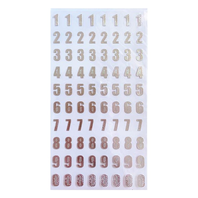 Creativo dorado inglés Digital carta diario Pegatinas infantiles material papel Goka teléfono caso pegatinas DIY