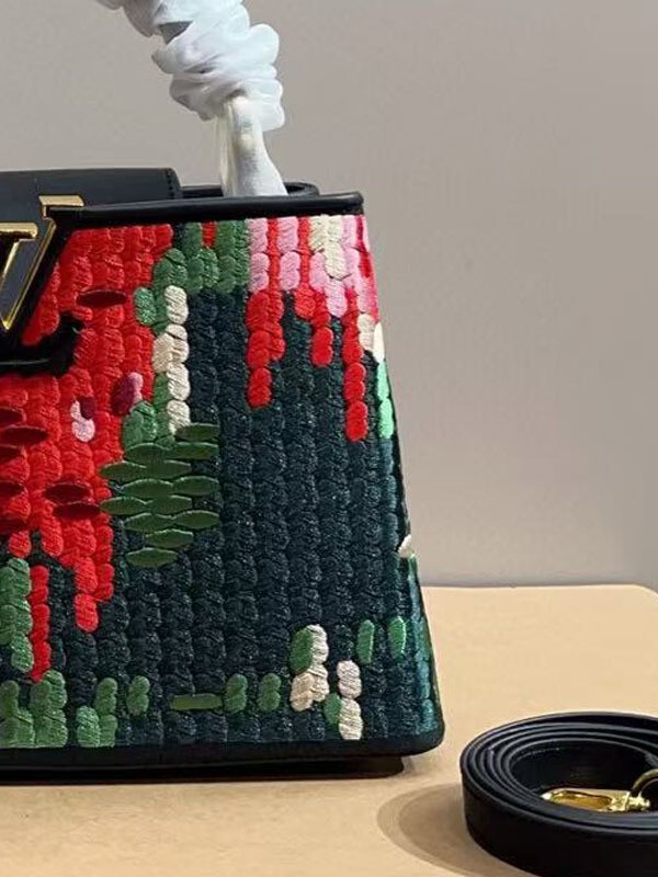 ウールツイードハンドバッグモザイクファッショントートバッグ光沢のあるレディースキラーバッグショルダーバッグクロスボディバッグ|undefined