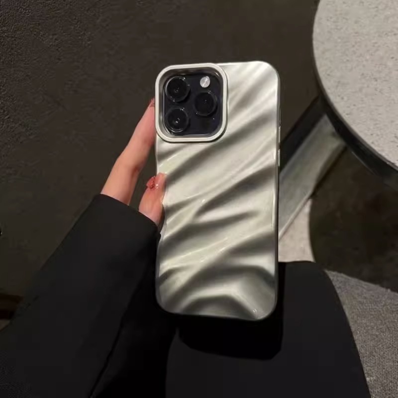 Phone Case With Electroplated Water Ripple For Iphone Models_voghion.com