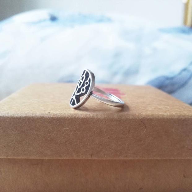 retro ethnic creative design ring