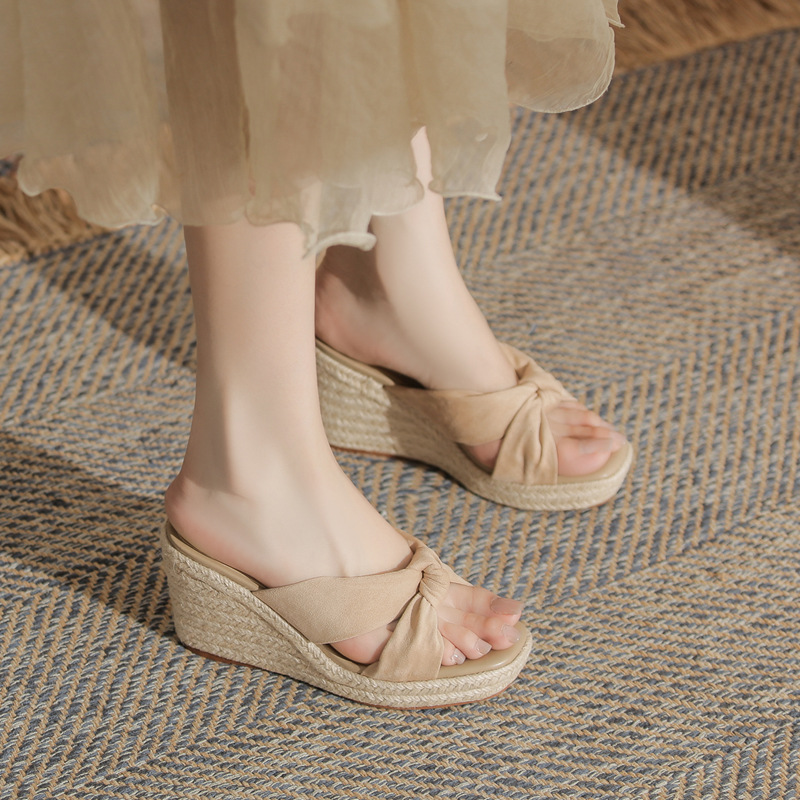 Sandal cao gót nữ hở mũi đế xuồng gót cao 9 cm — Xanh lá cây nhạtcolor