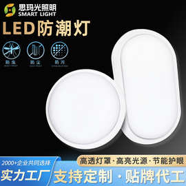 非标定制led椭圆防潮灯卫生间浴室防水灯户外阳台走廊防潮壁灯