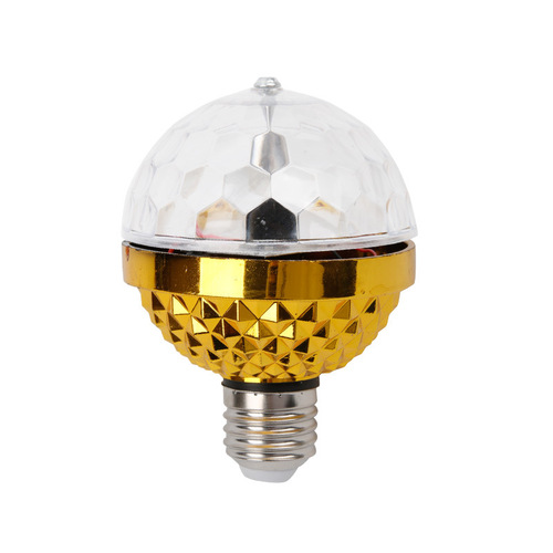 Direct supply from manufacturer DJ golden small magic ball seven-color stage light crystal rotating e-commerce for birthday party KTV light