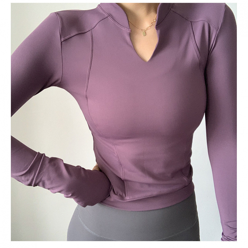 Demi-season yoga clothing, sports sports suit for gym, uniform, quick dry long-sleeve, jacket, plus size 5