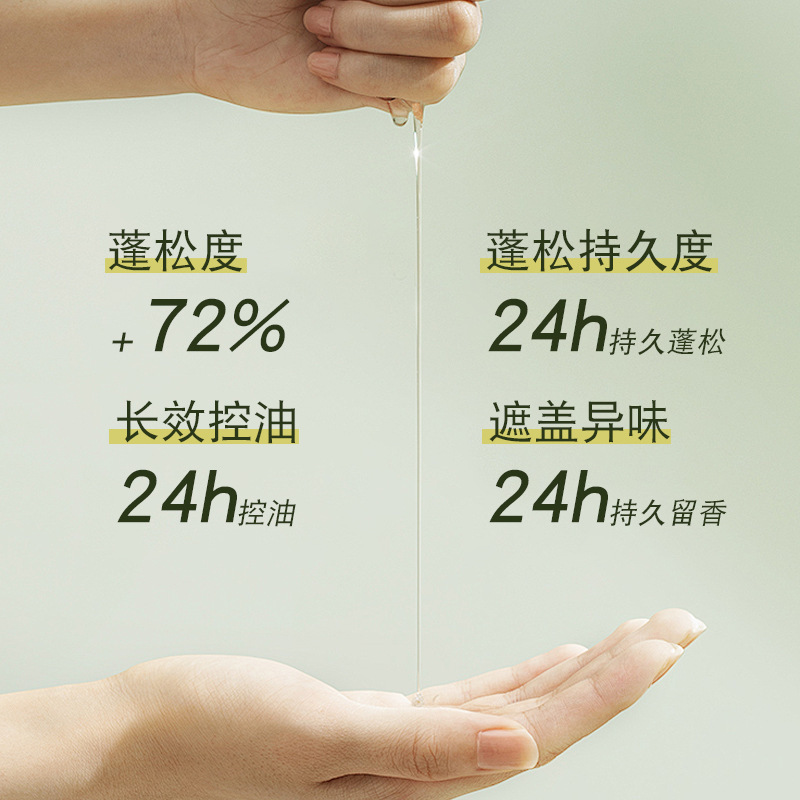 Kang Ji Lian Oil-Controlling, Volumizing, Shampoo-Free, Quick-Drying Hair Gel for Long-Lasting Frizz Prevention and Hair Protection