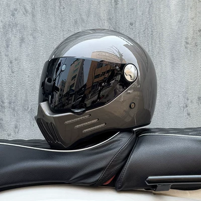 Rider, with Bluetooth Slot, Motosiklet kaskı (dəbilqə) - metal-gray-tea-mirror-transparent-mirror-delivered-m