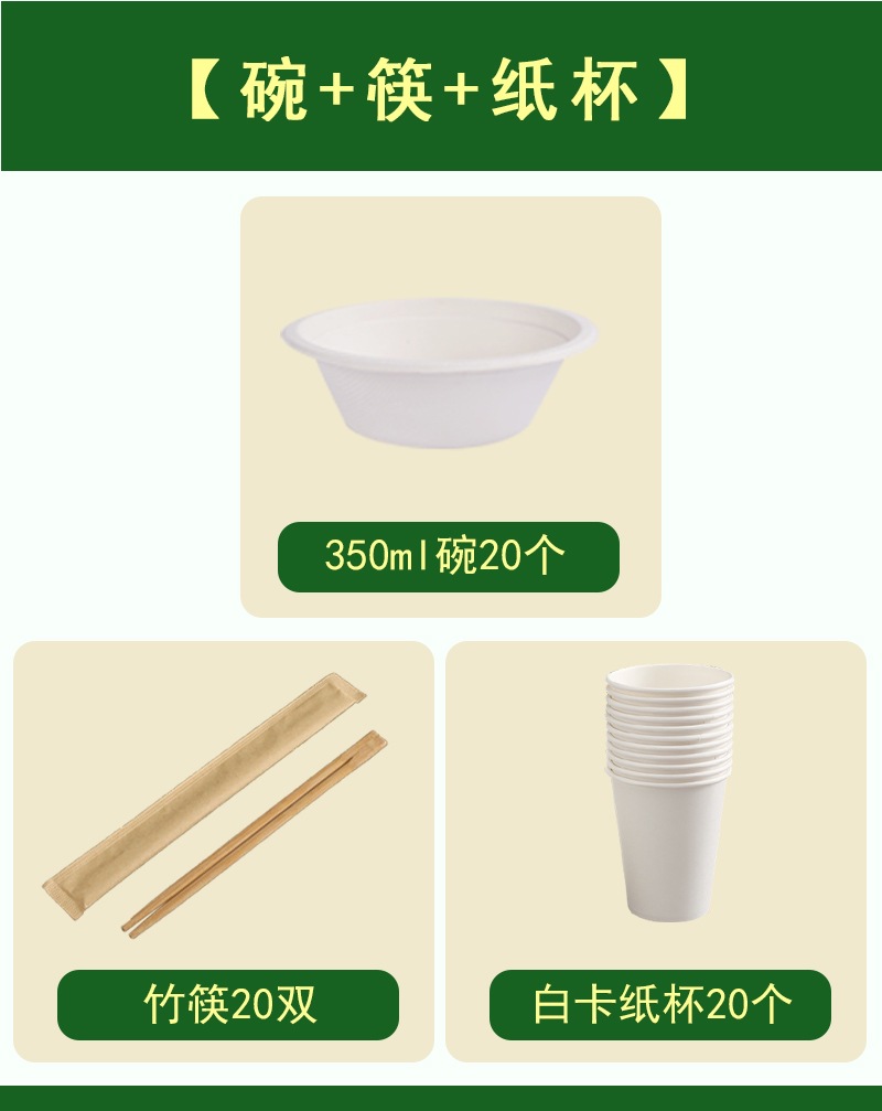 Campus Family Set Lazy Bandeja de papel desechable Bandeja de grado alimenticio, vajilla, plato, barbacoa gruesa y degradable, picnic