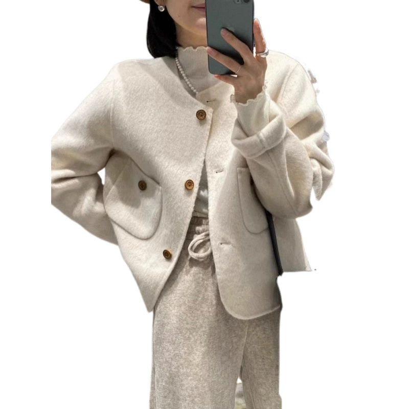 Демисезонное короткое сексуальное пальто, стиль Chanel, для подростков