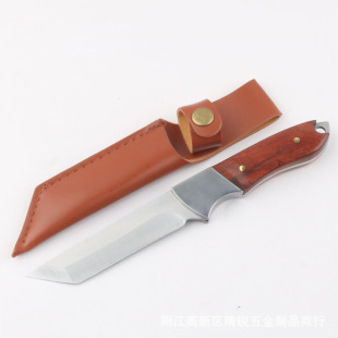 K03 Yellow Handle Knife Fruit Knife Outdoor Hand-held Meat Knife Boning Knife Portable Meat Cutting Knife Hand-held Meat Knife Camping Knife