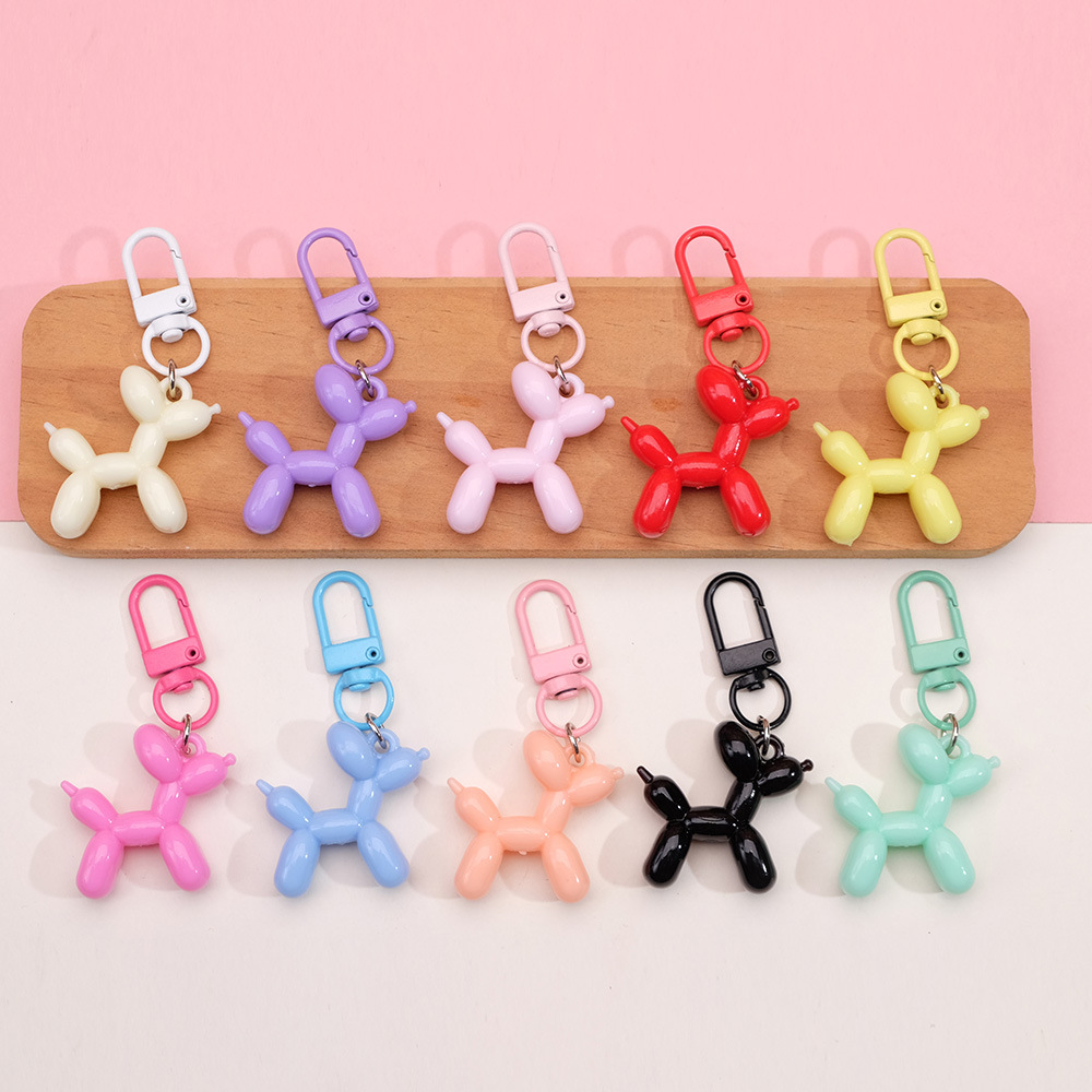 Colgante de globo de color tridimensional para perros bolsas de bolsillo bolsas de llaves colgantes de teléfonos móviles para bodas arrojar pequeños regalos