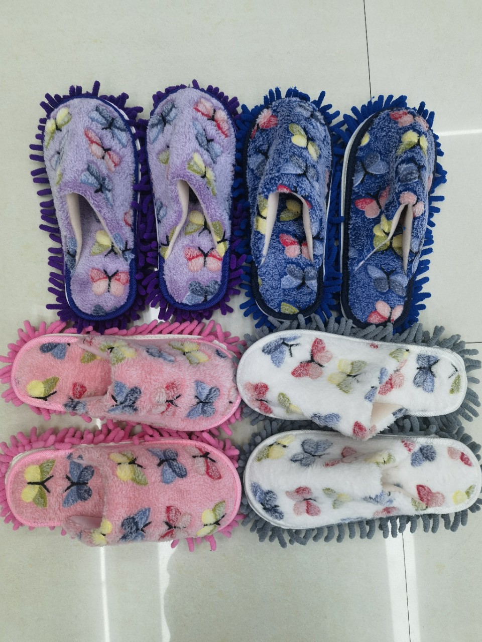 Autumn and winter bowknot slip-on mules