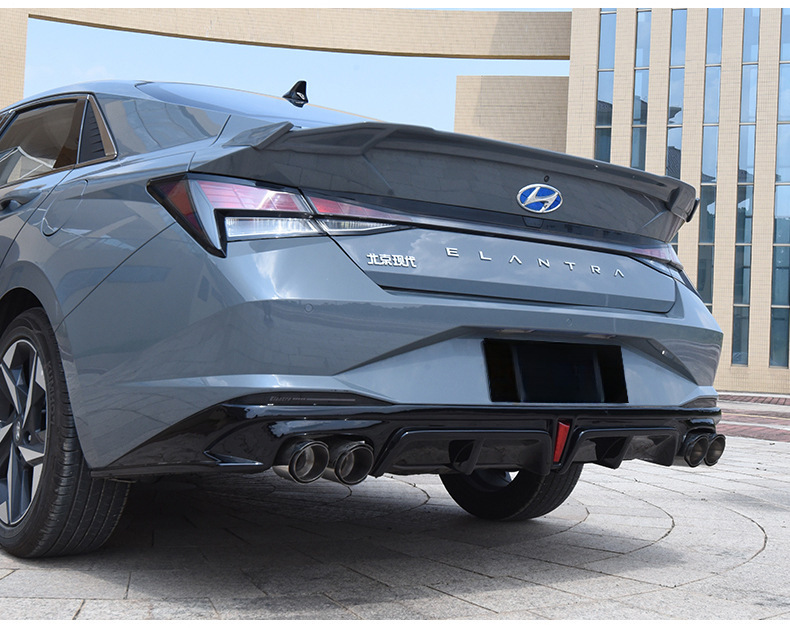 Suitable for 21-25 Seventh-Generation Elantra Tail Modification Mc Model, Special Appearance for Tail Spoiler Without Drilling