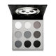 Cool Story Panda Eyeshadow Nine-color Smoked Black and White Eyeshadow Pearlescent Silver Grey Fine Flash Glitter Powder Makeup Plate
