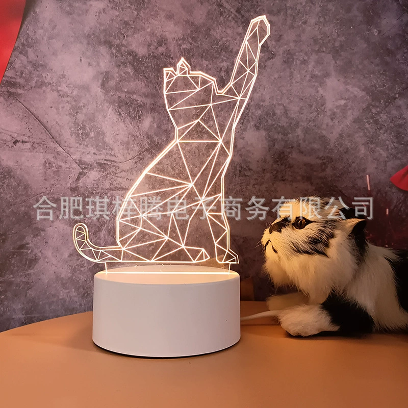 Ins Creative warm soft light bedside Creative Night Light Decoration Music Ack Lights 3D Night Light Wholesale