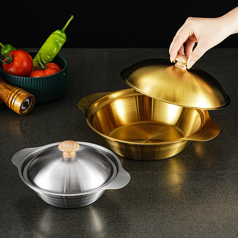 Stainless steel dry pot