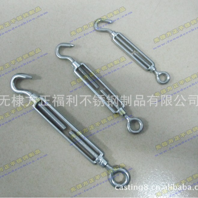 供应标准不锈钢304/316材质的日式开体花兰螺丝索具螺纹扣吊索具