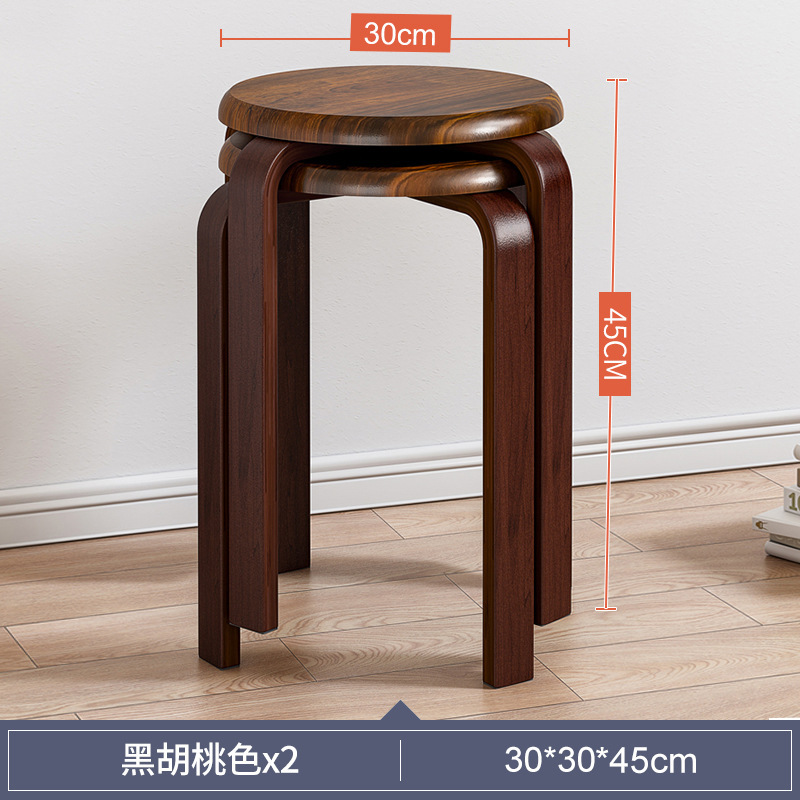 Taburete de madera maciza hogar taburete bajo banco pequeño salón silla de madera pequeño taburete redondo cambio de zapatos taburete internet celebridad mesa de café mesa de comedor taburete