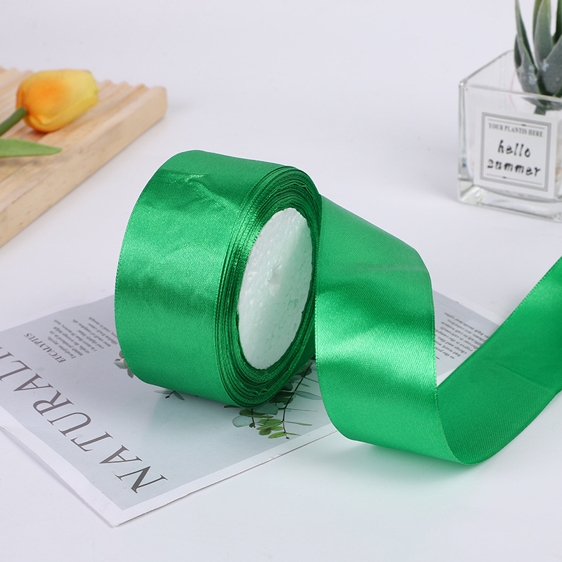 Cinta de poliéster de color de 5cm Diy decoración de boda, ramo de cinta, embalaje de regalo, cinta de cinta, fábrica de cinta al por mayor