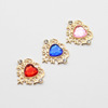 Factory direct sales of heart -shaped rhinestones and alloy disk drill lolitadiy clothing head jewelry bow jewelry accessories