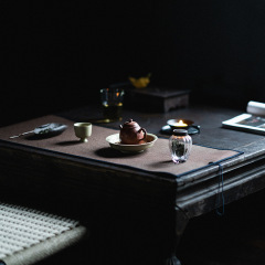  草木灰陶瓷壺承茶壺干泡台蓋碗底托小茶托盤茶墊壺托圓形