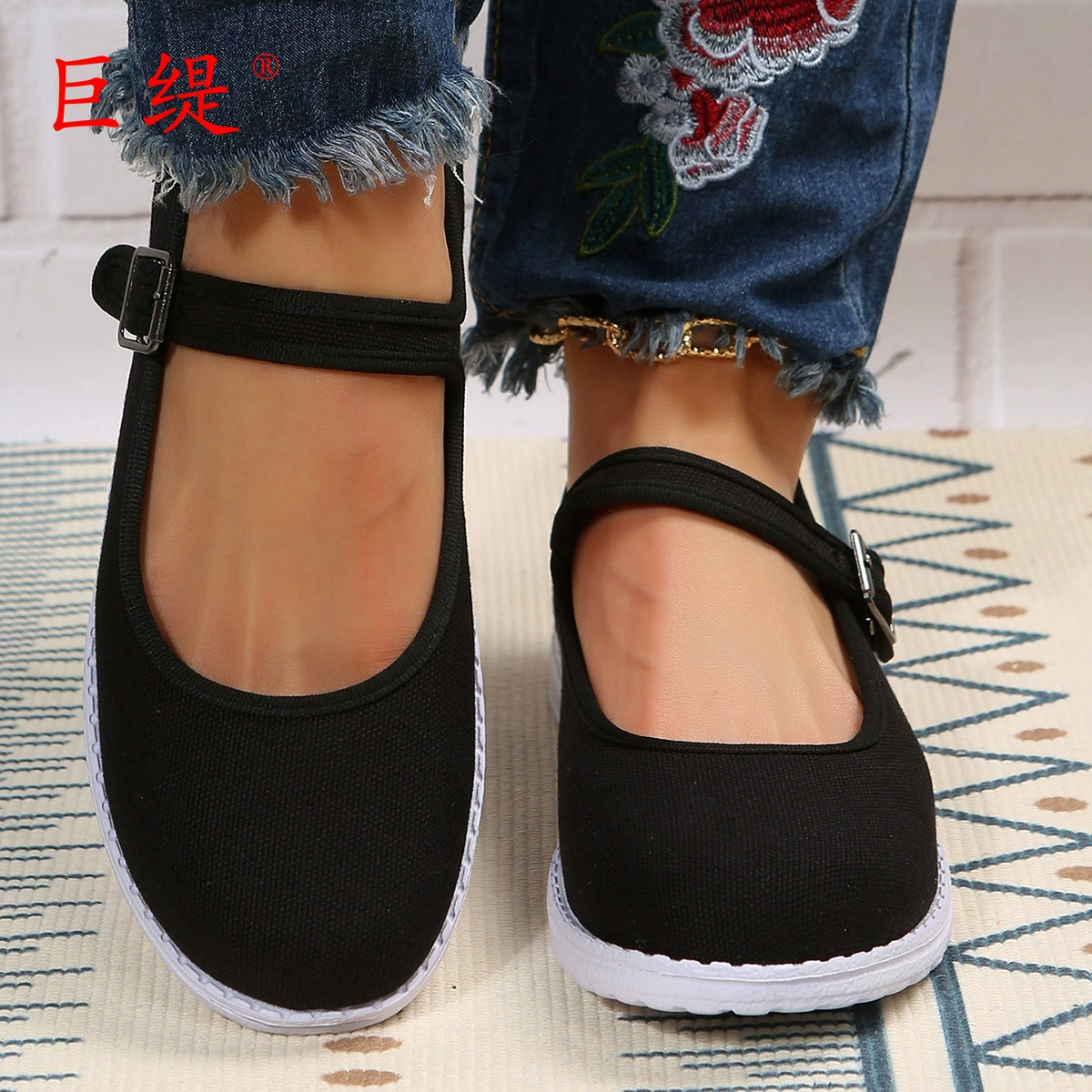 Juti в наличии поколение 2023 новые летние однослойные туфли желают внешней торговли женская обувь больших размеров женская обувь