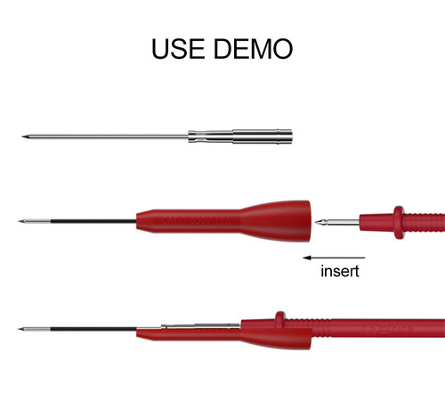 2mm multimeter probe extension pin adapter universal non-destructive automotive repair detection special fine steel needle