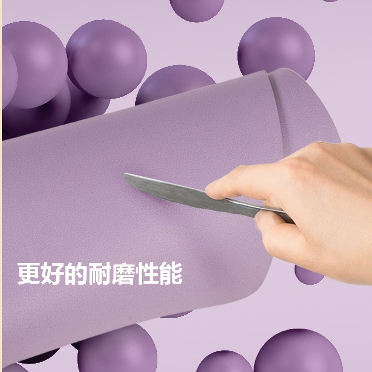 Estera de yoga de caucho natural de segunda generación ensanchada 80cm Estera de fitness deportiva antideslizante de fibra de coco PU esmerilada