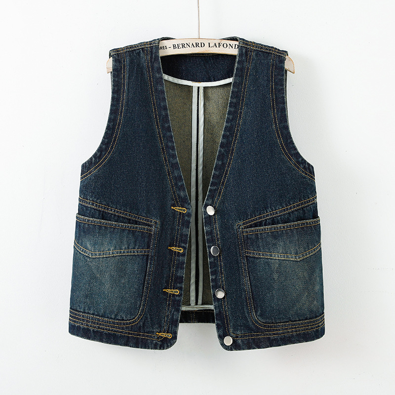 2026 Hot-Selling Denim Vest for Women, New Spring and Autumn Casual Versatile Retro Fashion Stylish Vest Top