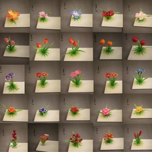 厂家直销摆盘花酒店餐饮厨房装盘凉菜点缀刺身冷盘摆件塑料假花