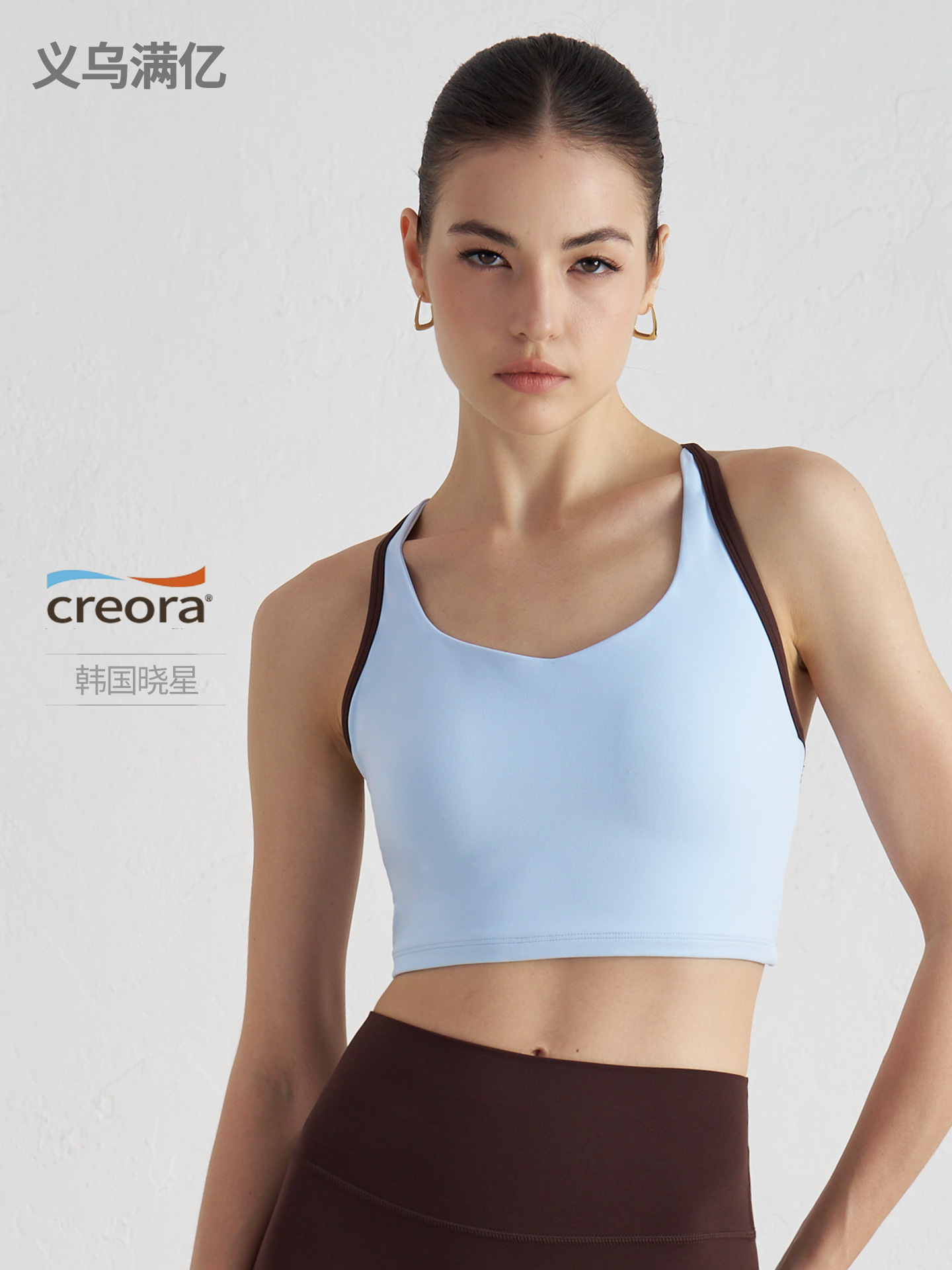 NS American halter ropa interior deportiva mujer corriendo pilates yoga chaleco verano europeo y americano hermoso espalda fitness sujetador