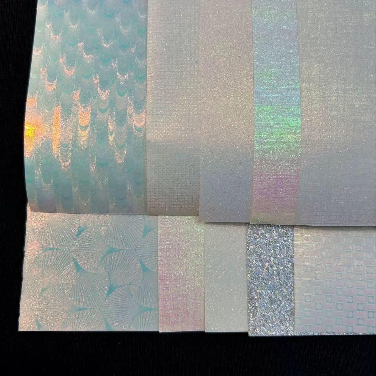 双闪吧唧专用纸 徽章专用底纸 幻彩金葱系列手工特种纸128g