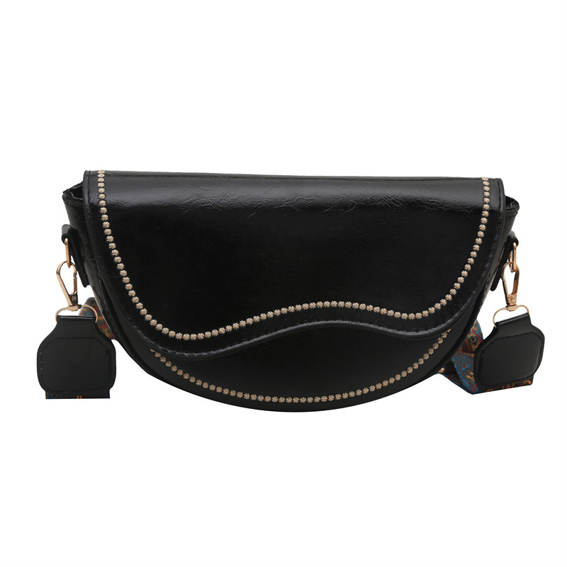 Borsa a tracolla da donna saddle bag vintage con texture_voghion.com