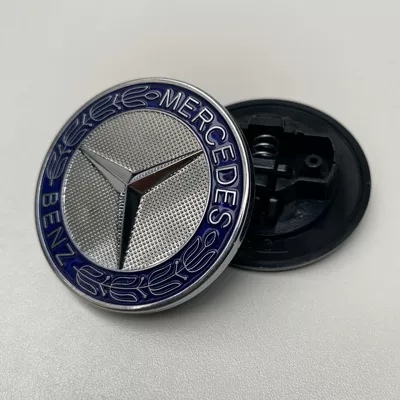 Car logo decoration ABCERS-class GLC GLK CLA - silver-blue-wheat