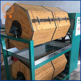 Manufacturers supply polishing machine bamboo barrel dry roller double-layer grinding slip machine anhydrous rolling polishing machine