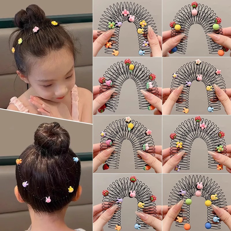 女童刘海整理发夹宝宝碎发神器可爱插梳发卡小女孩发饰头饰拉拉梳|undefined