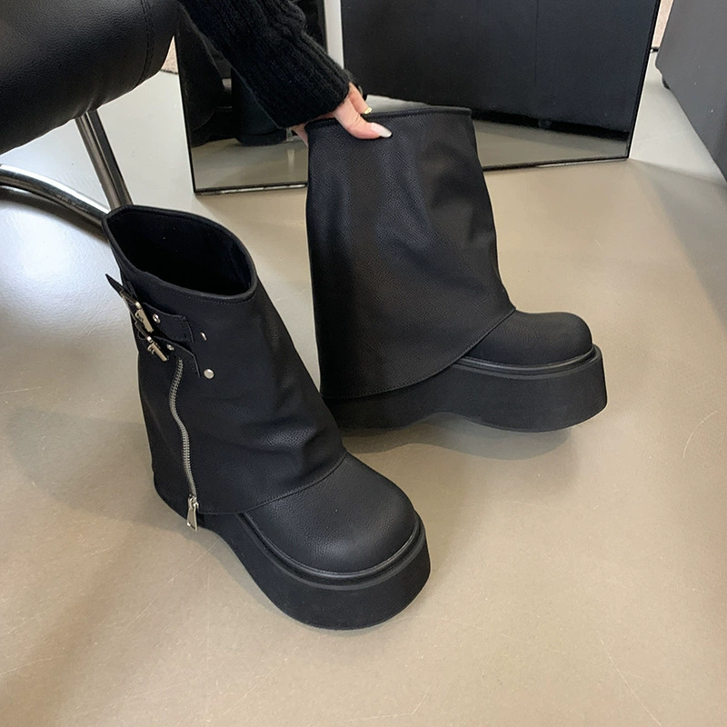 Martens, высокие низкие ботинки на платформе, английский стиль, для подростков