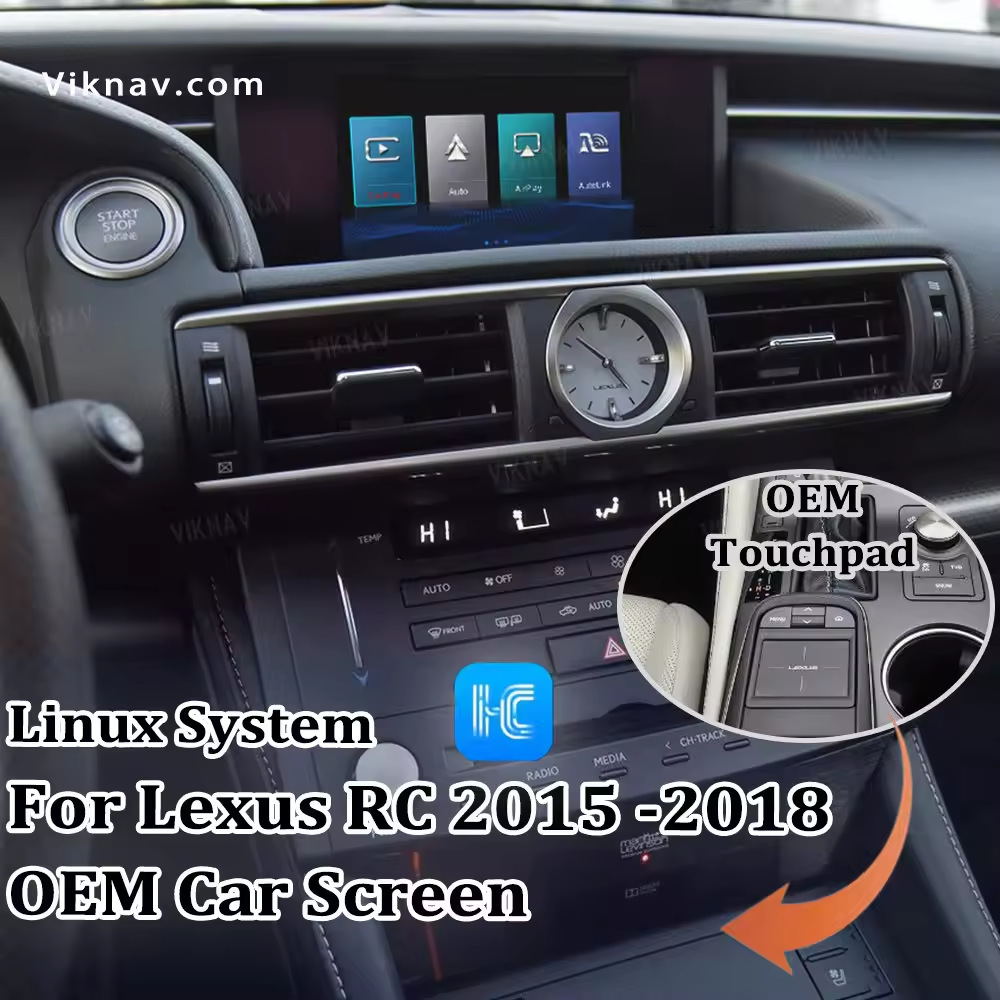 Система Linux подходит для Lexus RC 2016-2021carplay android Auto box