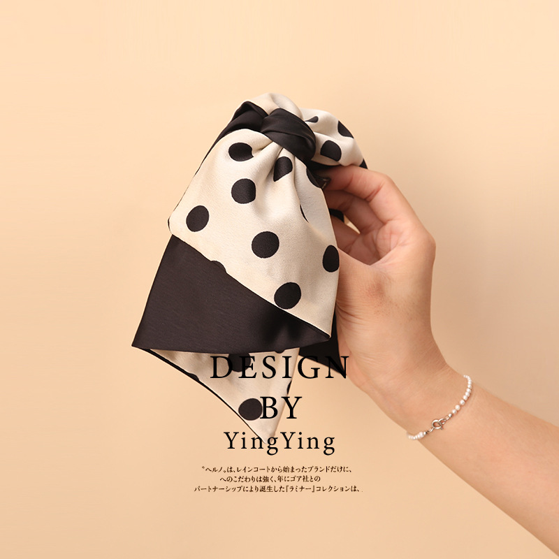 義烏工廠波點蝴蝶結抓夾高級感氣質優雅馬尾夾後腦勺夾子頭飾髮夾