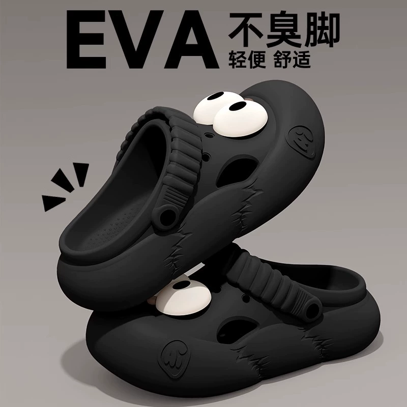 Женские летние сандалии Croc 2025 года, новая верхняя одежда, на толстой подошве, для покупок и отдыха, нескользящие, с дезодорирующим носком.