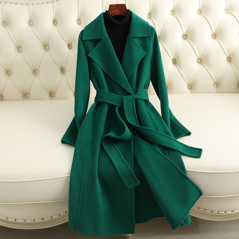 2026 Autumn and Winter New Style Double-Sided Cashmere Coat for Women, Mid-Length, Slim Fit, Fashionable and Trendy Woolen Coat for Women 2026 Autumn and Winter New Style Double-Sided Cashmere Coat for Women, Mid-Length, Slim Fit, Fashionable and Trendy Woolen Coat for Women