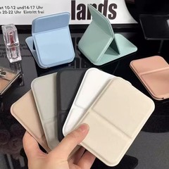 折叠镜子梳妆台式桌面家用女随身便携式办公室翻盖网红大化妆镜