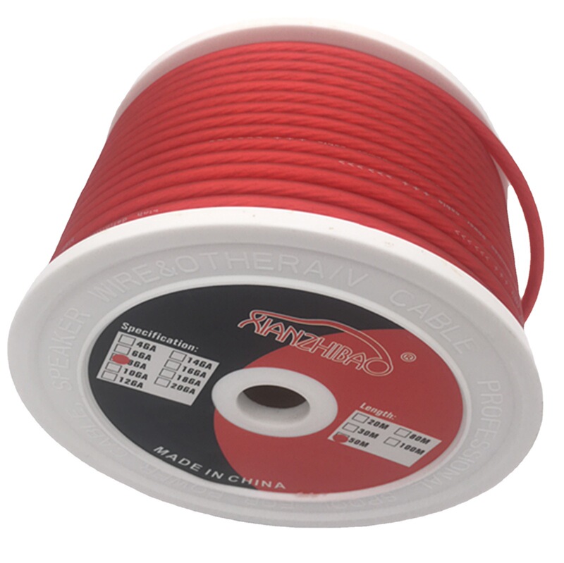 .auto Audio Power Cable 8GA.subwoofer Power Cable. Audio Cable Audio Speaker Cable Audio and Video Cable